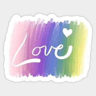 Rainbow Love Sticker